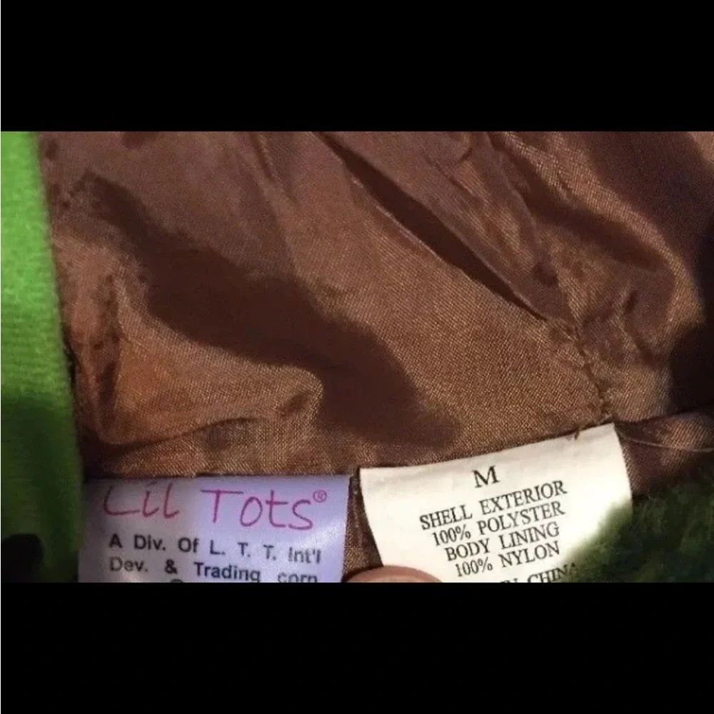 Lil Tots green dinosaur vest fleece - Picture 5 of 8